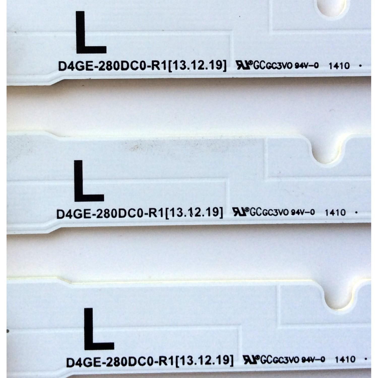 KIT DE LED'S PARA TV SAMSUNG ((3 PIEZAS)) / NUMERO DE PARTE BN96-30440A / BN96-34140A / SAMSUNG_2014SVS28_3228_06_REV1.1_131108 / D4GE-280DC0-R2 / LM41-00099N / PANEL CY-HH028AGEV1H / MODELOS UN28H / LT28D / HG28N / UA28 / MAS MODELOS EN DESCRIPCIÓN - Imagen 2